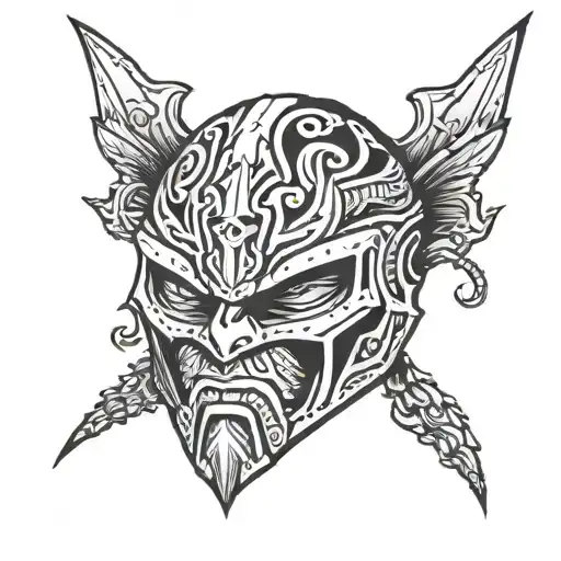 Rey mysterio  tattoo design idea
