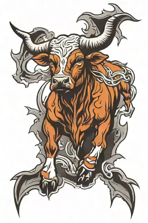 Texas longhorn football   tattoo design idea