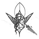 prometheus saved by music note intertwined tattoo design idea