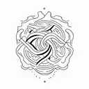 a simbol that represents change and new beginning  tattoo design idea