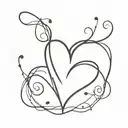 edgy heart tattoo design idea