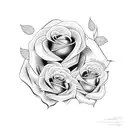 Snake and rose tattoo design idea