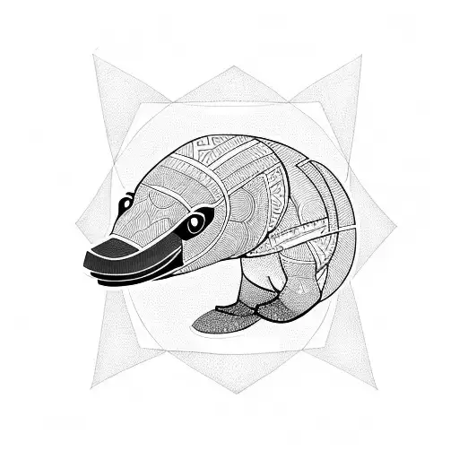 platypus tattoo design idea