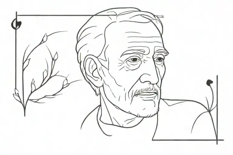 deceased grandfather tattoo design idea