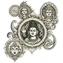 maha mritunjay mantra and shiva and trishul and yash and rekha and Deepak  tattoo design idea