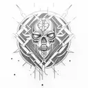 black pearl jam tattoo design idea