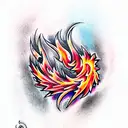 flames tattoo design idea