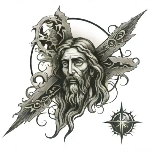 god Jesus   tattoo design idea