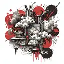 Clouds let them hate tattoo design idea