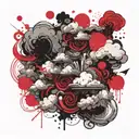 Clouds let them hate tattoo design idea