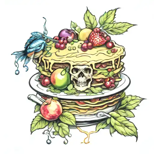 gluttony envy pride tattoo design idea
