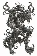 gluttony envy and pride as demons  tattoo design idea