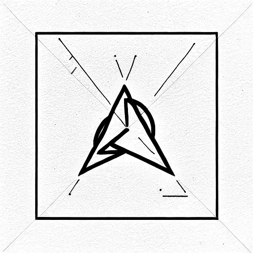 Triangle tattoo design idea