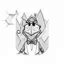 bill cipher gravity falls tattoo design idea