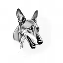 greyhound  tattoo design idea
