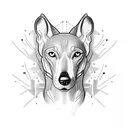 greyhound  tattoo design idea