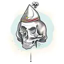 coffin with skull and the text and if you go i wanna go with you tattoo design idea