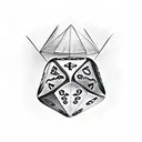 cards, dice tattoo design idea