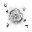 cards, dice tattoo design idea