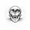 a miners skull tattoo design idea
