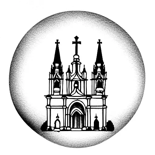 cathedral santiago  tattoo design idea