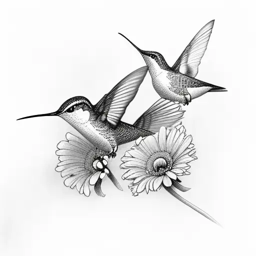 mom died on 10-4-2023 she loved humming bird tattoo design idea