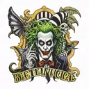 beetlejuice tattoo design idea