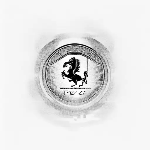 Trademark FERRARI. Logo. Drawing Editorial Stock Photo - Illustration of  logo, drawing: 166744648