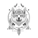 Name Ivan in morse code, circled tattoo design idea