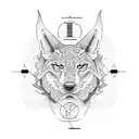 Name Ivan in morse code, circled tattoo design idea