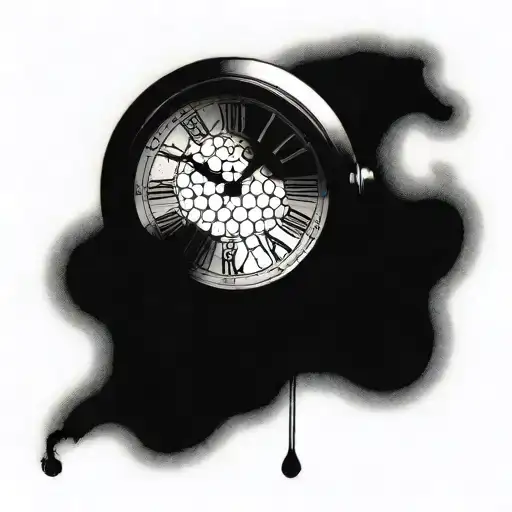 Horloge numéro 2004 written tattoo design idea