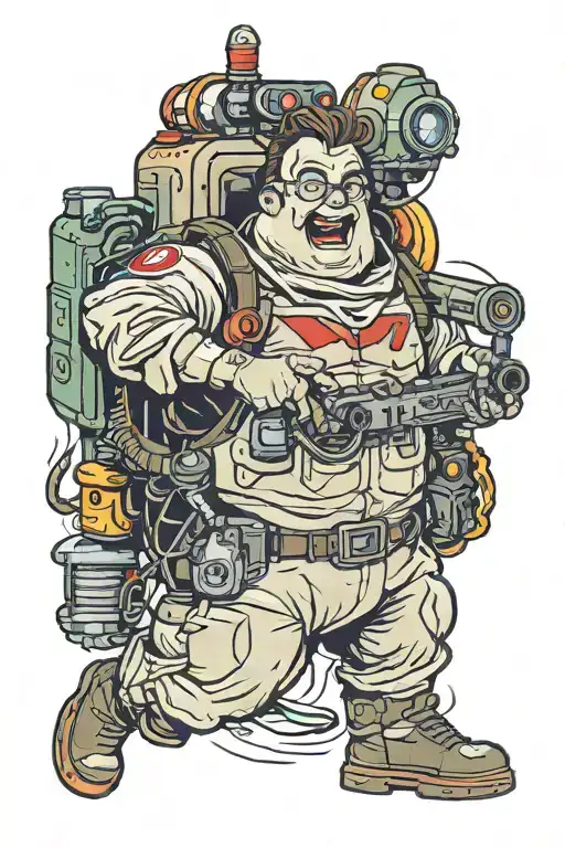 Ghostbuster tattoo design idea
