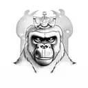 king kong tattoo design idea