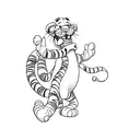 tigger tattoo design idea