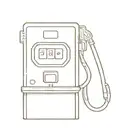 gas pump tattoo design idea