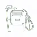 gas pump tattoo design idea