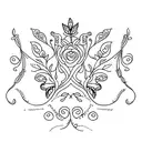 sternum and collarbone floral vines symbolizing life and perseverance tattoo design idea