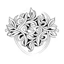 sternum and collarbone floral vines symbolizing life and perseverance tattoo design idea
