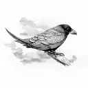 Edgar Allen Poe Raven  tattoo design idea