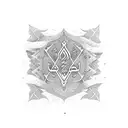 number 8 in arabic tattoo design idea