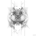 guy drowning  tattoo design idea