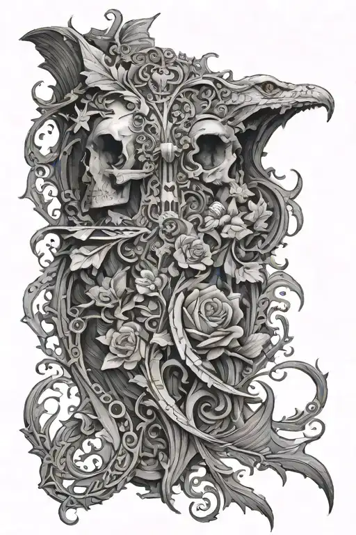 Gustave Doré style: make tattoo design idea