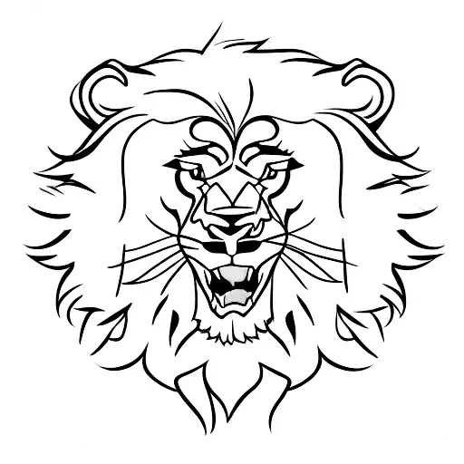 A lion wearing a soccer jersey with the number 7 tattoo design idea