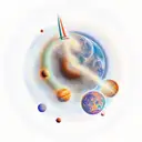 celestial bodies tattoo design idea