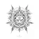 olive wreath  tattoo design idea