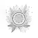 olive wreath  tattoo design idea