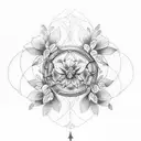 olive wreath  tattoo design idea