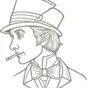 willy wonka inspired  tattoo design idea