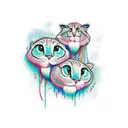 sibling matching tattoo design idea