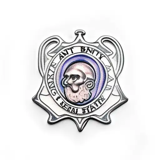 saint benedict medal tattoo design idea